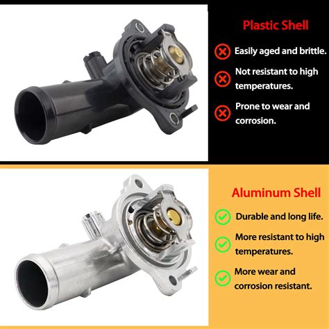 thermostat housing jeep wk2 v6 metal|oem 95c thermostat replacement.